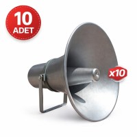 Alüminyum Horn Hoparlör - Boş - Cami Hoparlörü 45 cm 10'Lu Paket